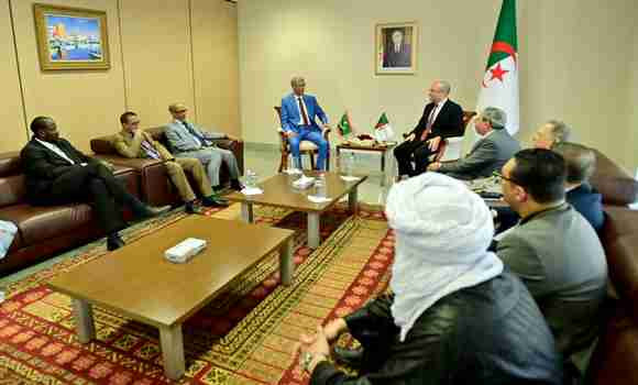 Chaib reçoit une délégation du Groupe d'amitié parlementaire Mauritanie-Algérie