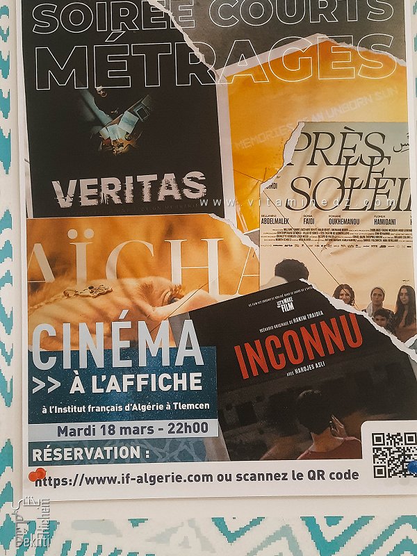 Soirée Courts Métrages à l’Institut Français d’Algérie à Tlemcen