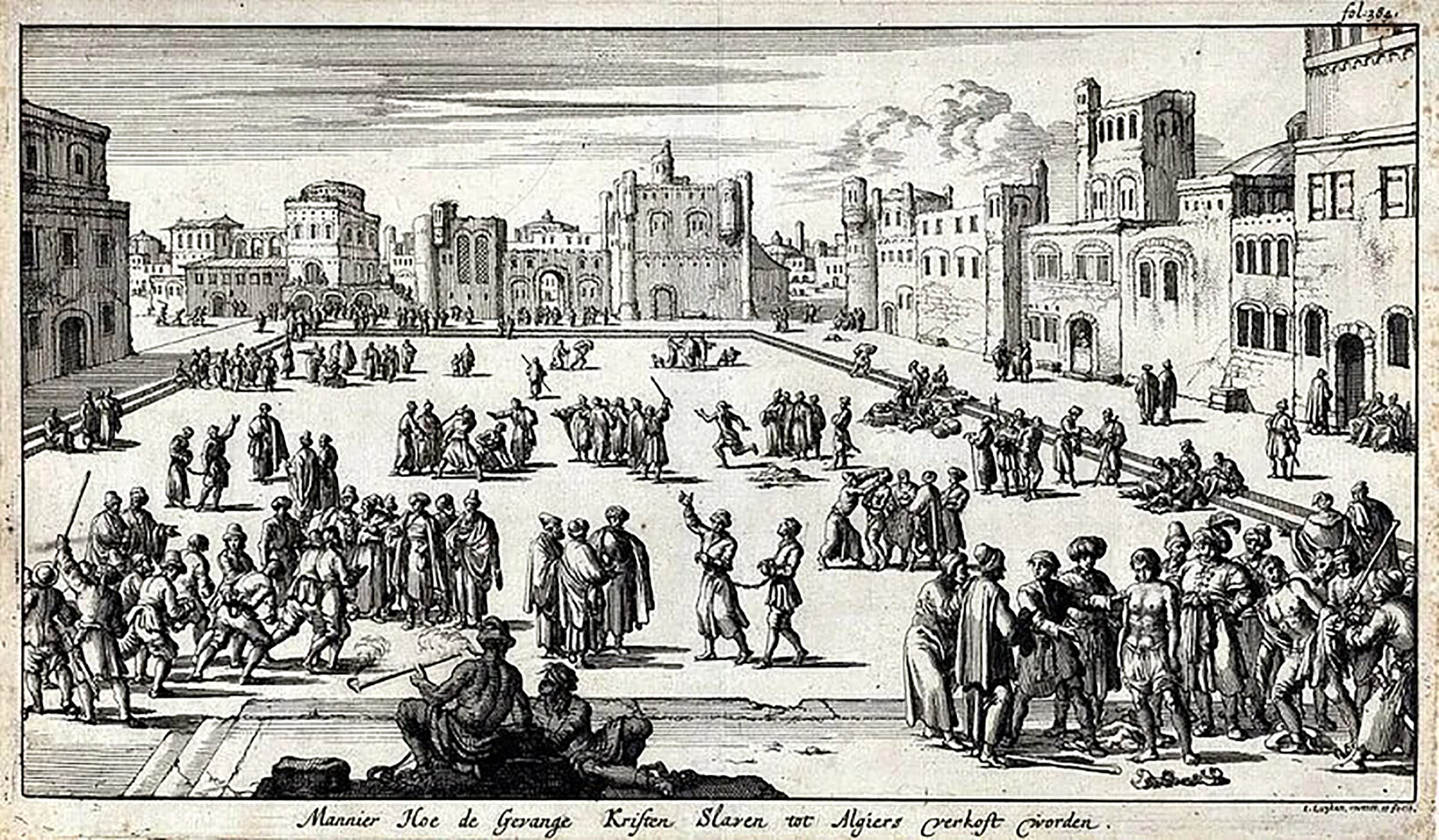 Marché aux esclaves d'Alger Jan Luyken, 1684