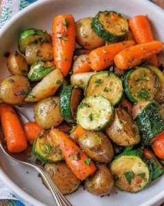 Légumes rôtis à l’ail et aux herbes