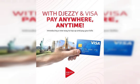 Téléphonie mobile: Djezzy et la BDL lancent le e-paiement par la carte VISA