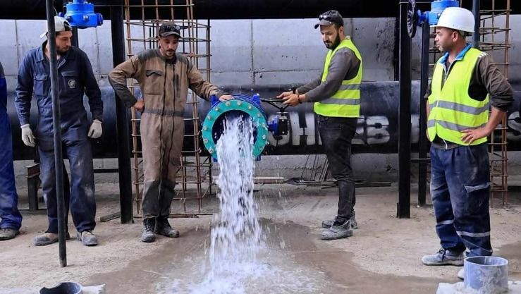 إنطلاق التجارب الأولية لمشروع جلب المياه من حقل 