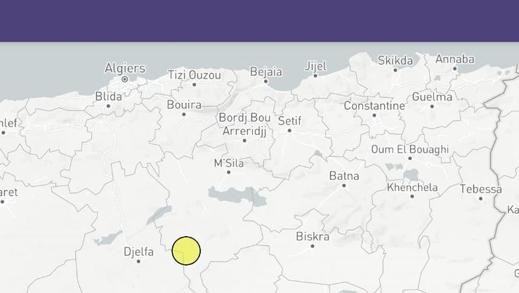 هزة أرضية تضرب ولاية  المسيلة