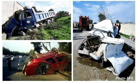 Accidents de la route: 39 morts et 1645 blessés en une semaine