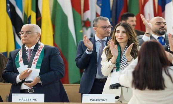 المؤتمر العام لمنظمة العمل الدولية يصوت بالإجماع لصالح رفع عضوية فلسطين إلى دولة مراقب