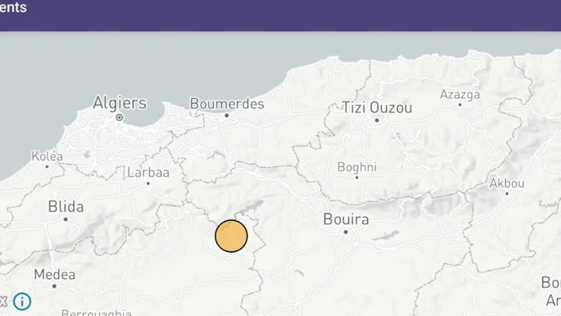 المدية: هزة أرضية بشدة 4 درجات على سلم ريشتر