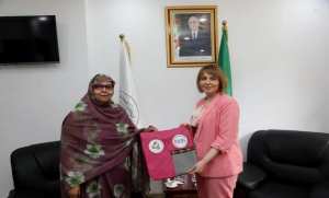 La présidente de l'ONSC reçoit la Secrétaire générale de l'Union nationale des femmes sahraouies