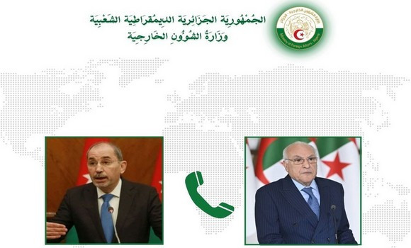 Attaf reçoit un appel téléphonique de son homologue jordanien