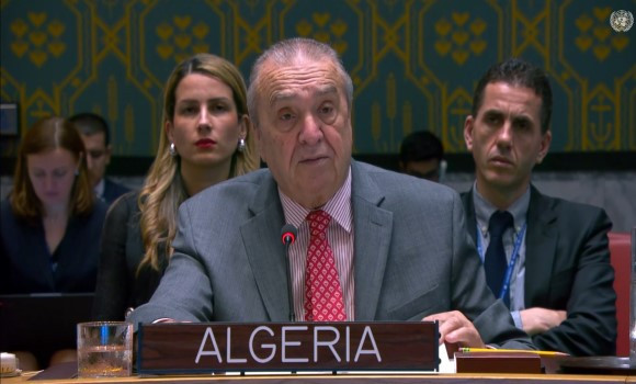 Bendjama exprime la volonté de l'Algérie à 'uvrer pour la paix et la sécurité internationales