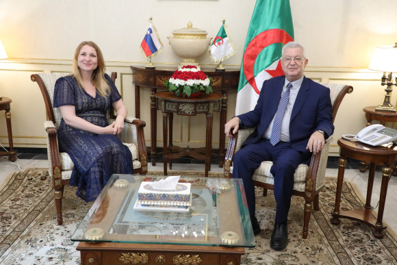 Le président du Conseil de la nation reçoit l'ambassadrice de la République de Slovénie en Algérie