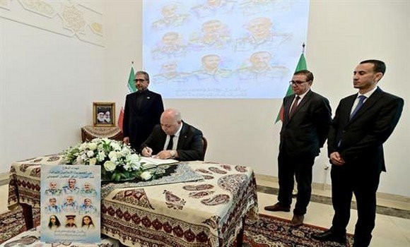 Mort en martyr d'Iraniens suite à la dernière agression sioniste: Rebiga signe le registre de condoléances à l'ambassade d'Iran