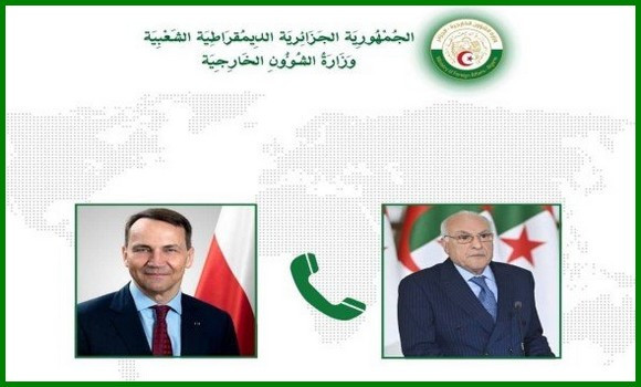 Attaf reçoit un appel téléphonique de son homologue polonais