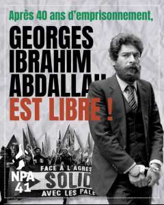 Communiqué : Victoire pour Georges Ibrahim Abdallah !