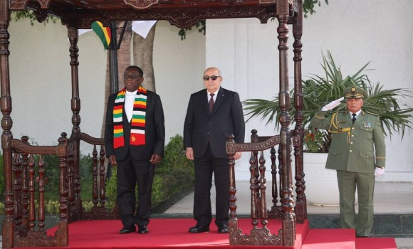 Le président de la République réserve un accueil officiel à son homologue zimbabwéen