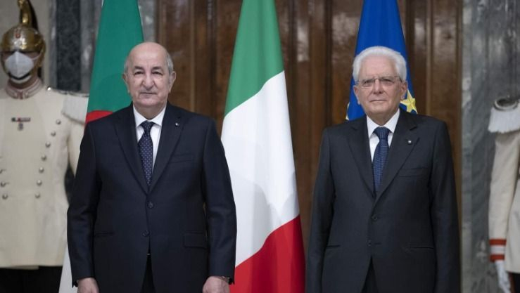 رئيس الجمهورية يخص باستقبال رسمي من قبل رئيس جمهورية إيطاليا