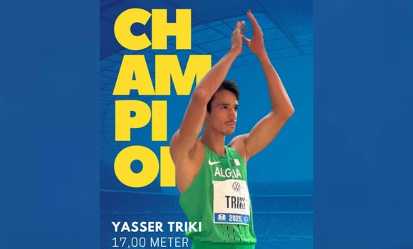 Athlétisme/Continental Silver Tour-Meeting de Berlin: Médaille d'or pour Yasser Triki au triple saut
