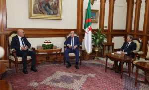 رئيس الجمهورية يستقبل رئيس حركة مجتمع السلم