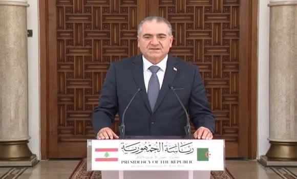 زيارة الرئيس اللبناني إلى الجزائر 
