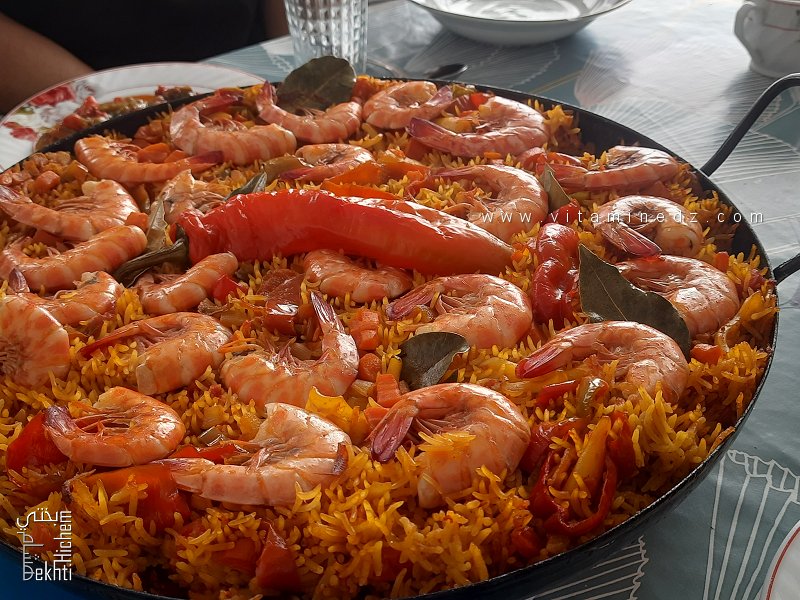 Paëlla Algérienne aux Fruits de Mer (sans viande ni moules)