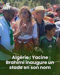 Algérie (Aït Bouadda/Azazga/Tizi Ouzou) - Yacine Brahimi, footballeur international, inaugure un stade en son nom