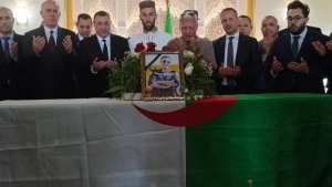 في حضور وزير ي النقل والاشغال العمومية:جثمان النقيب صهيب غلاي يوارى الثرى بمقبرة  الشيخ السنوسي  بتلمسان