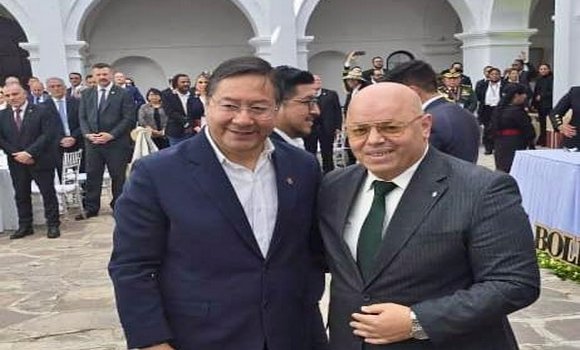 ممثلا لرئيس الجمهورية, السيد ربيقة يشارك في الاحتفالات المخلدة للذكرى المئوية الثانية لاستقلال دولة بوليفيا