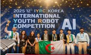 سفارة جمهورية كوريا بالجزائر تكرم الفريق الوطني الجزائري الفائز في المسابقة الدولية للشباب في الروبوت والذكاء الاصطناعي (IYRC 2025)