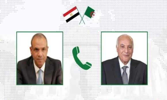 عطاف يتلقى مكالمة هاتفية من نظيره المصري