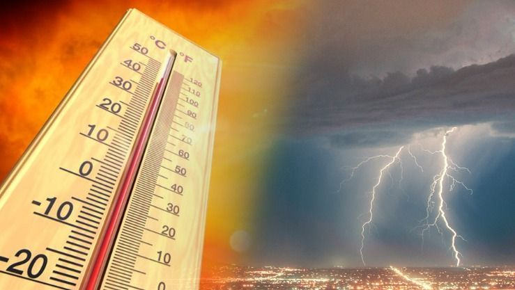 موجة حر وأمطار رعدية على عدة ولايات اليوم الإثنين