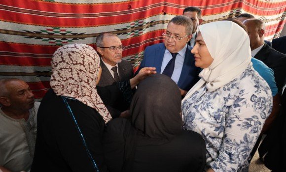 حادث سقوط حافلة بوادي الحراش: السيد مراد يزور عائلات ضحايا ببسكرة وأولاد جلال ويقدم لهم واجب العزاء