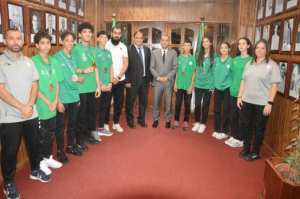 وزير الرياضة وليد صادي يكرم أبطال التايكواندو