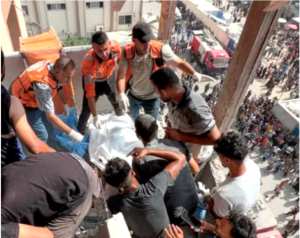 L'hôpital Nasser bombardé, carnage et énième crime sioniste