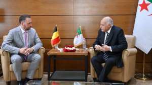 عطاف يستقبل نائب رئيس وزراء بلجيكا الذي يقوم بزيارة رسمية إلى الجزائر