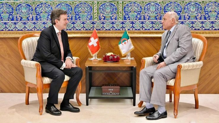 عطاف يستقبل سفير سويسرا