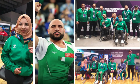Para-Powerlifting/Coupe du monde: l'Algérie remporte six médailles, dont deux en or, à Santiago du Chili