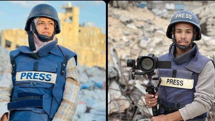 استشهاد 4 صحفيين بقصف إسرائيلي على مجمع ناصر الطبي بخان يونس