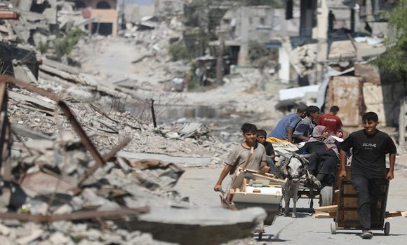 Agression sioniste contre Ghaza: des dizaines de milliers de personnes déplacées