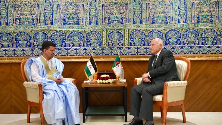 عطاف يستقبل نظيره الصحراوي