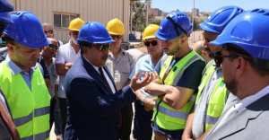 بادة لحسن وبودور حكيم يعاينان محطة تحلية المياه بسوق الثلاثاء بتلمسان..  تدابير لحل مشكل الصيانة والقضاء على اضطرابات التوزيع