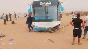إصابة 3 أشخاص في حادث انحراف حافلة بتمنراست