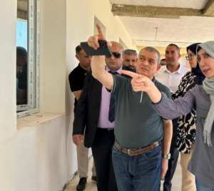 في معاينة والي مستغانم  أحمد بودوح  للورشات  ..   تقدم مشاريع الهياكل التربوية بـ 70 %