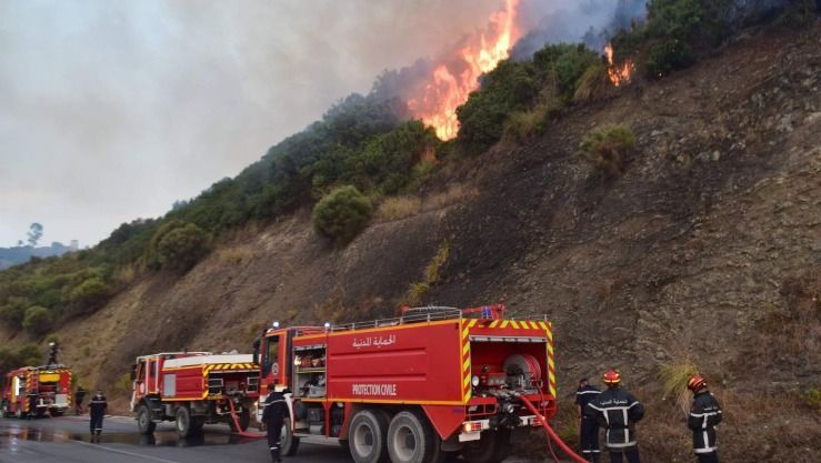 الحماية المدنية.. إخماد 13 حريقاً عبر 9 ولايات