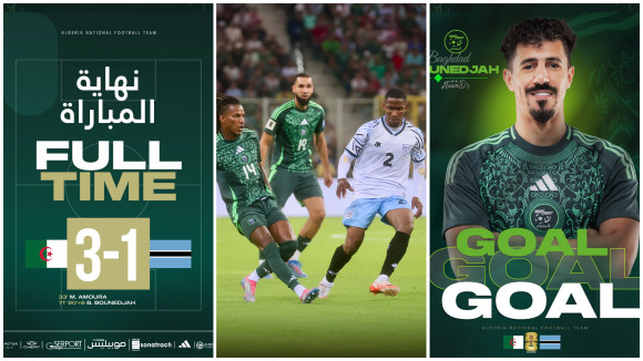 Qualifs Mondial 2026 (Gr. G - 7e j) : l'Algérie domine le Botswana (3-1) et se rapproche de la qualification