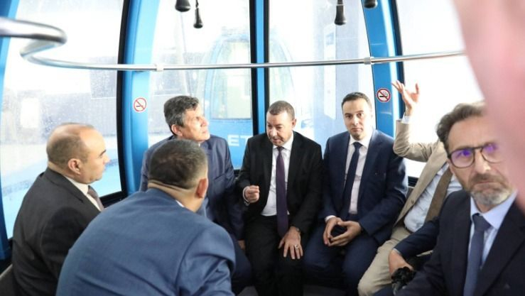 وزير النقل يشرف على إعادة تشغيل المصعد الهوائي واد قريش - بوزريعة