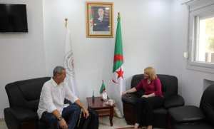 Hamlaoui reçoit le président de l'association  Un Bastone per l'Africa