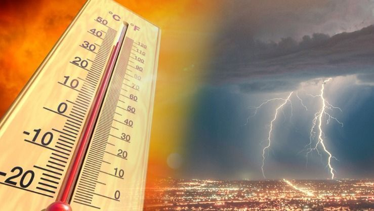 موجة حر وأمطار رعدية على هذه الولايات