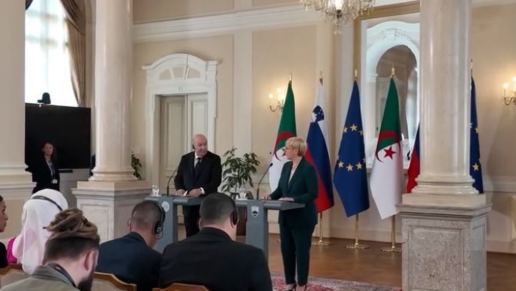 ندوة صحفية مشتركة بين الرئيس تبون ونظيرته السلوفينية