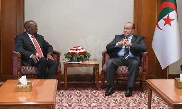 الوزير الأول بالنيابة يستقبل وزير التجارة والصناعة والمنافسة لجمهورية جنوب إفريقيا