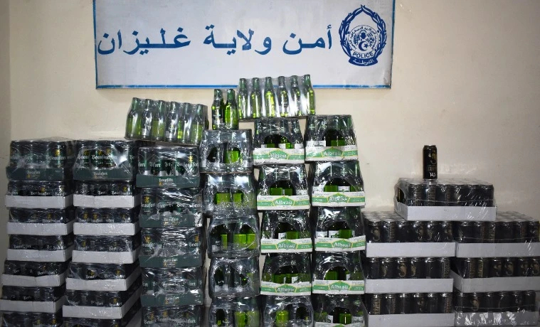 غليزان: حجز أزيد من ألف وحدة من المشروبات الكحولية