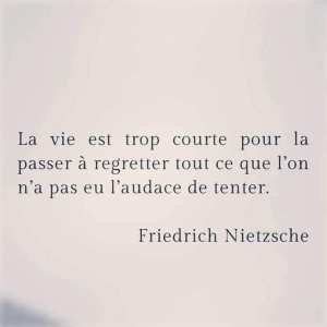 PARTIR SANS AUCUN REGRETS